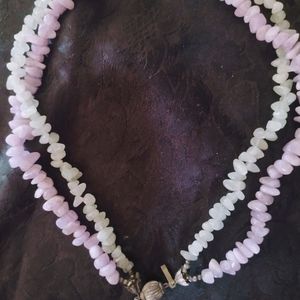 Rose Quartz & Lavender Kunzite necklace